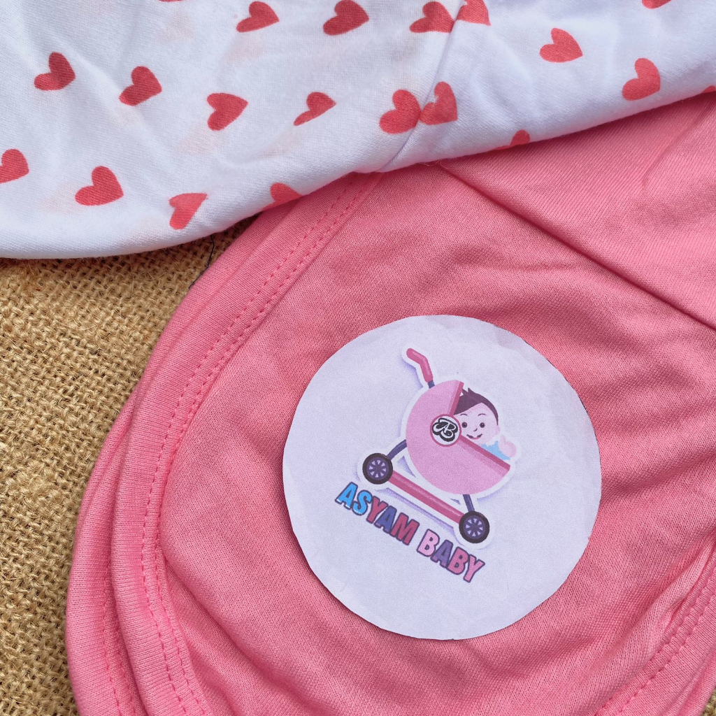 6 Pcs Popok Bayi Baru Lahir PINK Popok Cuci Bayi Popok Kain Sambung Bayi Baru Lahir Asyam Baby