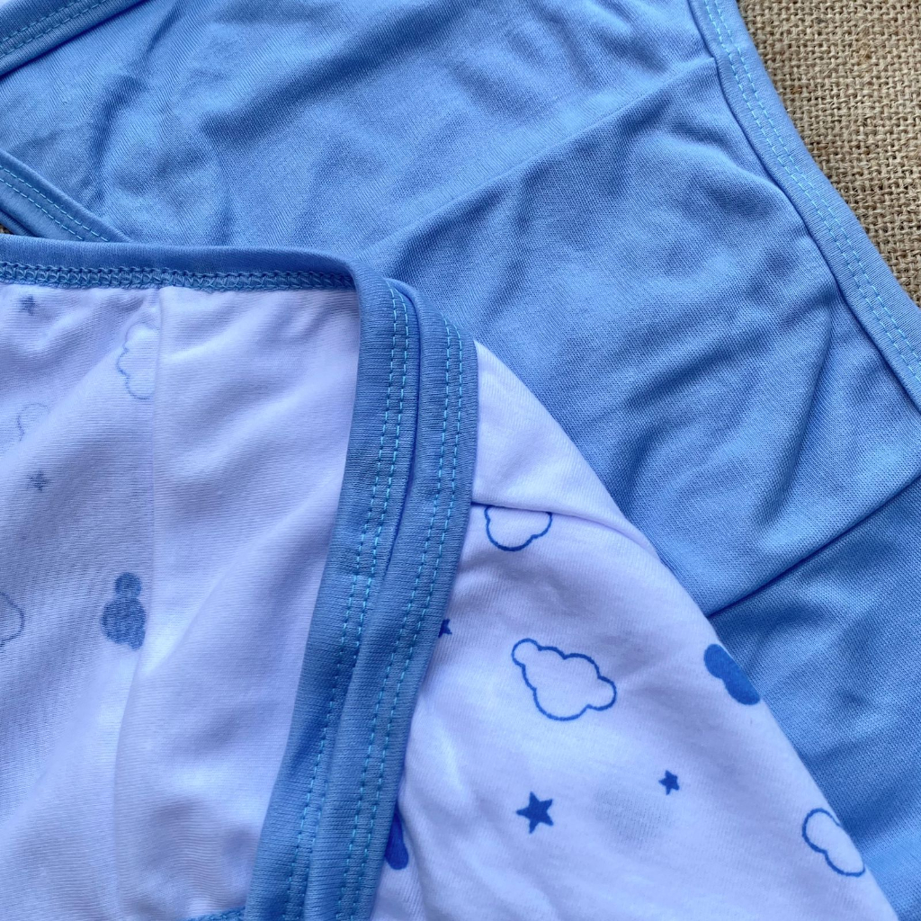 PROMO 7.7 6 PCS POPOK BAYI BARU LAHIR SERIES BIRU NEWBORN