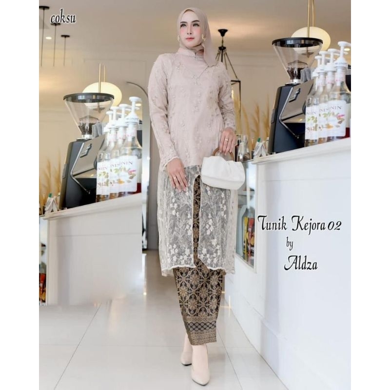 Stelan Kebaya Tunik Kurung Nadin Original Butik