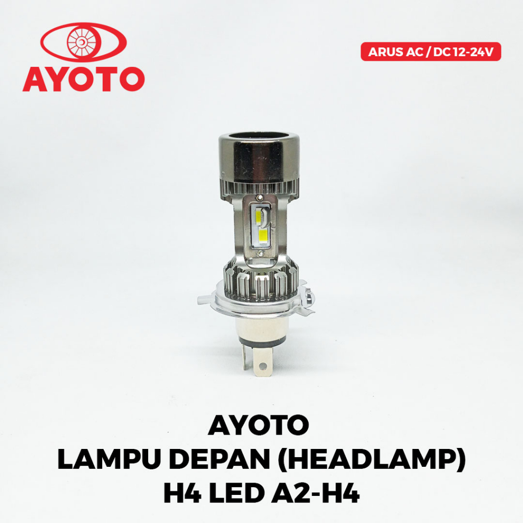 [AYOTO] LAMPU DEPAN (HEADLAMP) H4 LED AE2-H4 UNTUK MOBIL / MOTOR LAKI