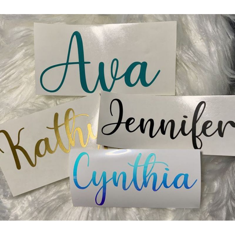 

cutting sticker custom nama latin