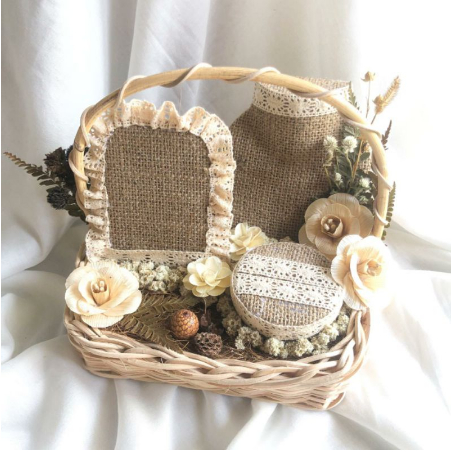 queengold set (tempat seserahan / mahar) keranjang rotan