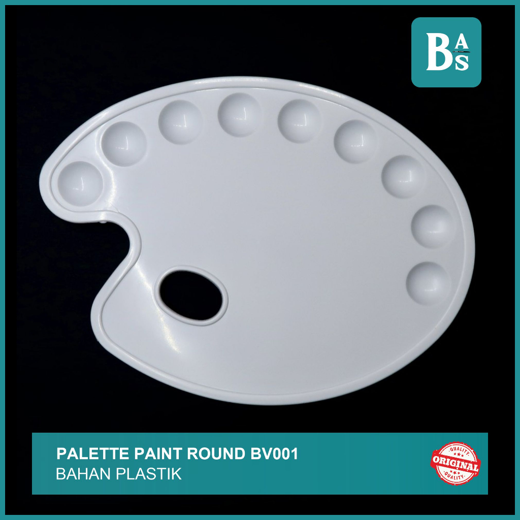 

Bali Art Supplies - Palet Lukis Cat Air 28,5x22cm - Palette Paint Round