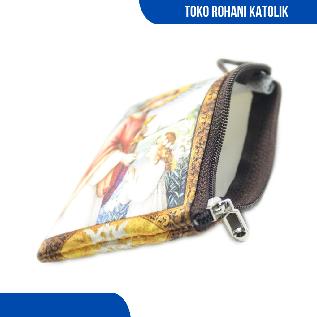 KANTONG ROSARIO (PREMIUM) PERSEGI PANJANG / DOMPET ROSARIO KATOLIK / DOMPET ROHANI