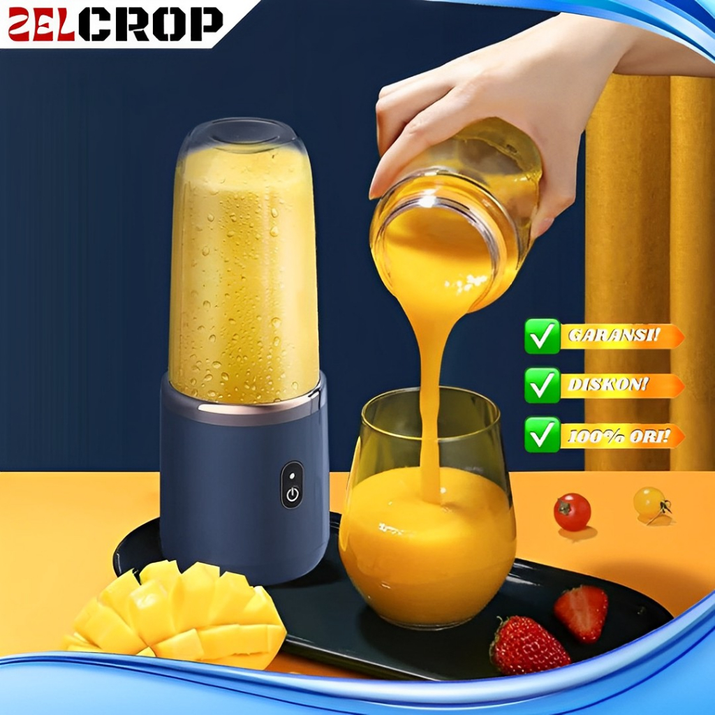 Juicer Portable Mini Blender Jus Buah Minuman Batu Es Bumbu Sayur Cabe Bawang Daging Kapsul Serbagun