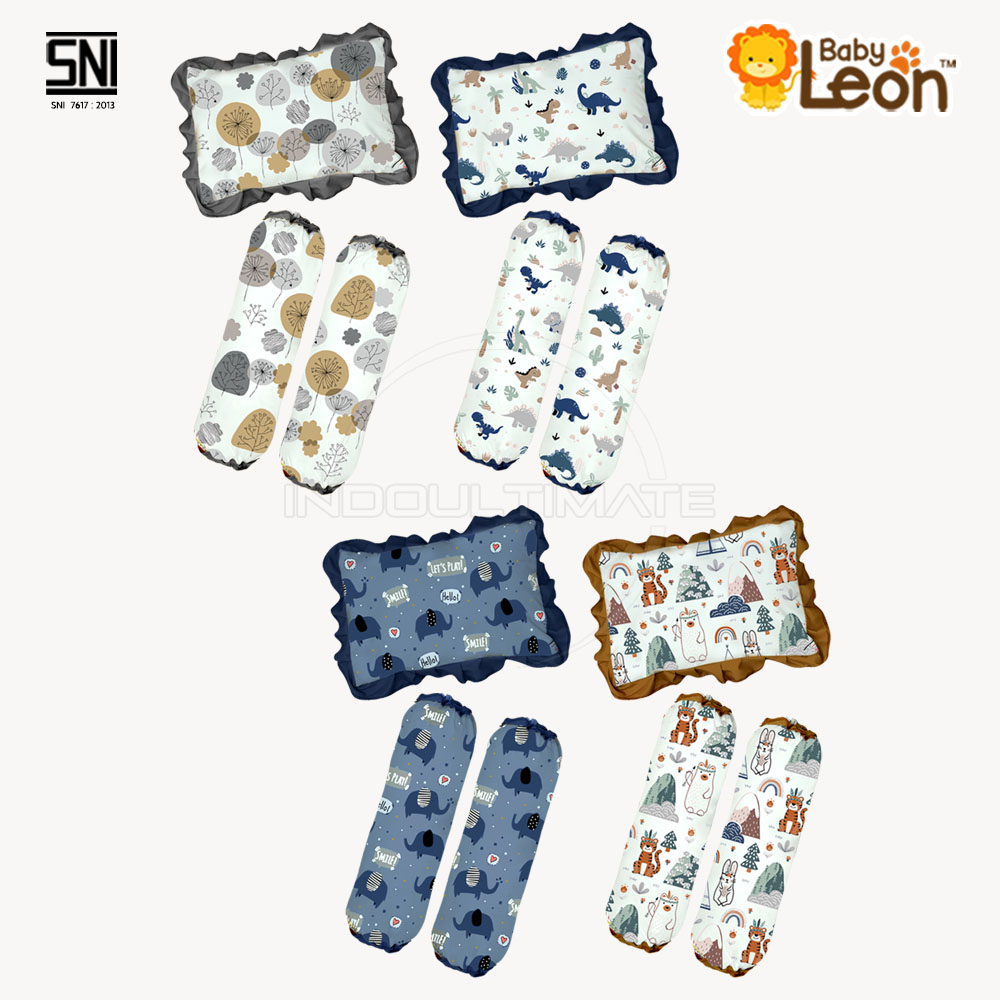2in1 Set Bantal Guling Bayi Anti Peyang Set Perlengkapan Tidur Bayi BGS-02 SP-016-BT