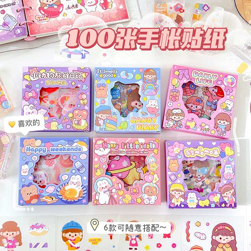 

[BUJOYUK] Stiker 100 Lembar MOMO | Stiker Box isi 100 lembar | Stiker Lucu Murah