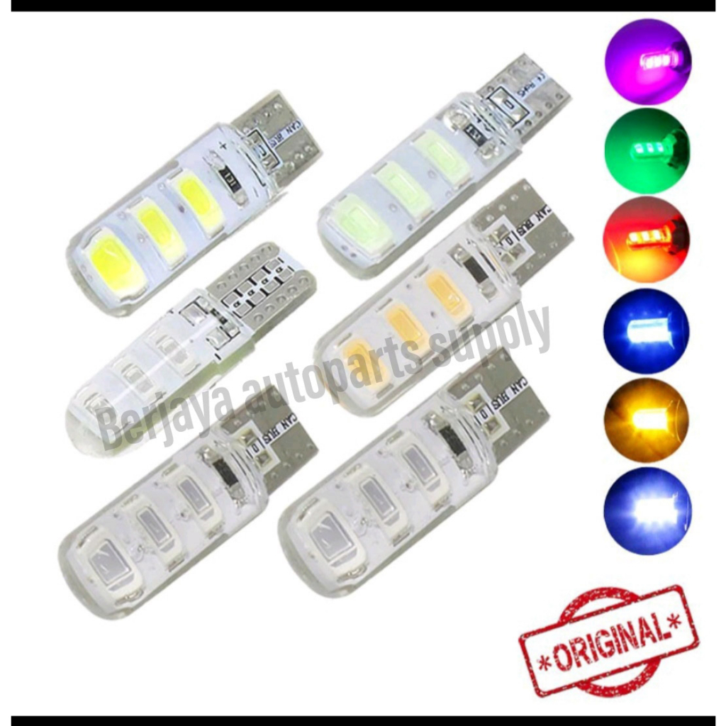 1SET LAMPU T10 LED  JELLY LAMPU SENJA LAMPU MOBIL LAMPU MOTOR