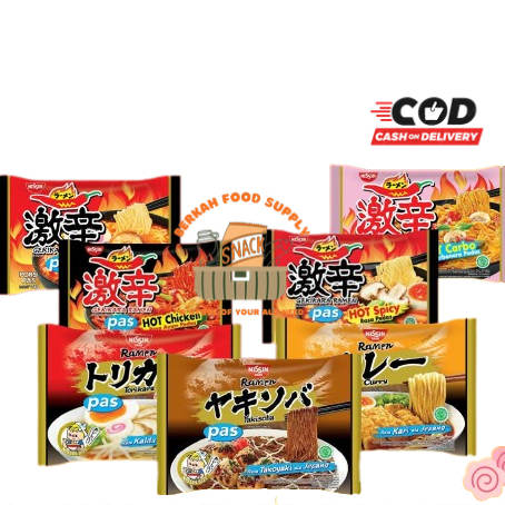 

Nissin Gekikara Ramen Jepang Hot Chicken Hot Mushroom Carbonara Curry Yakisoba Torikara PAS All Varian Instant Noodle / Mie Jepang Instant / Mie Instant