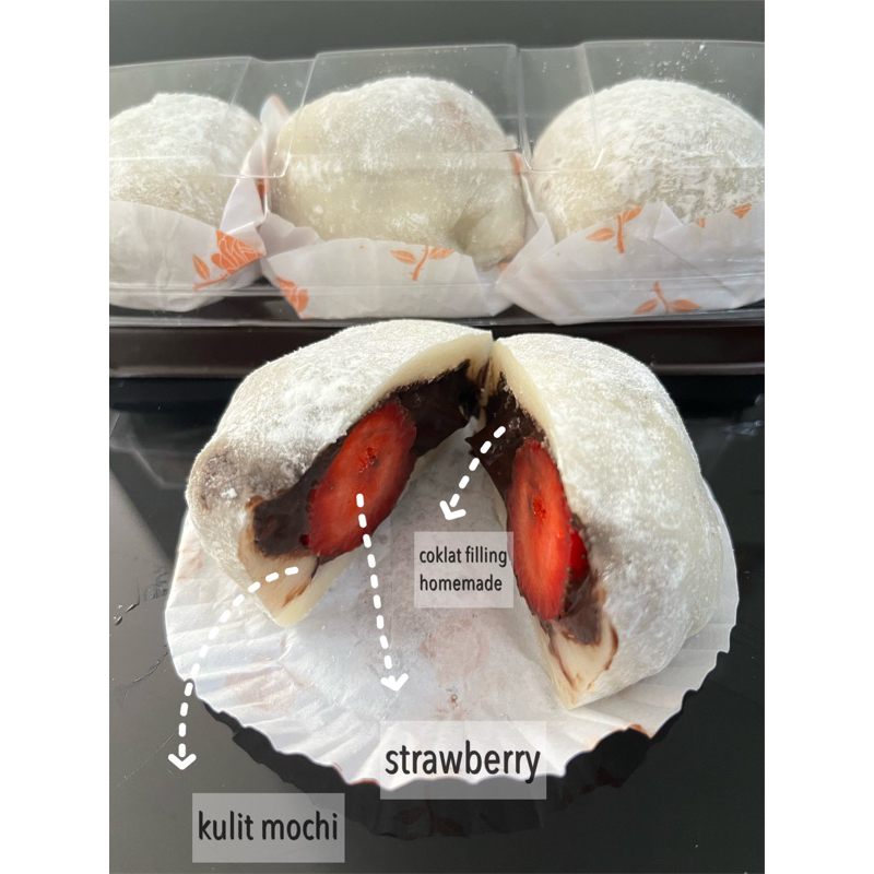 mochi strawberry jepang ichigo daifuku