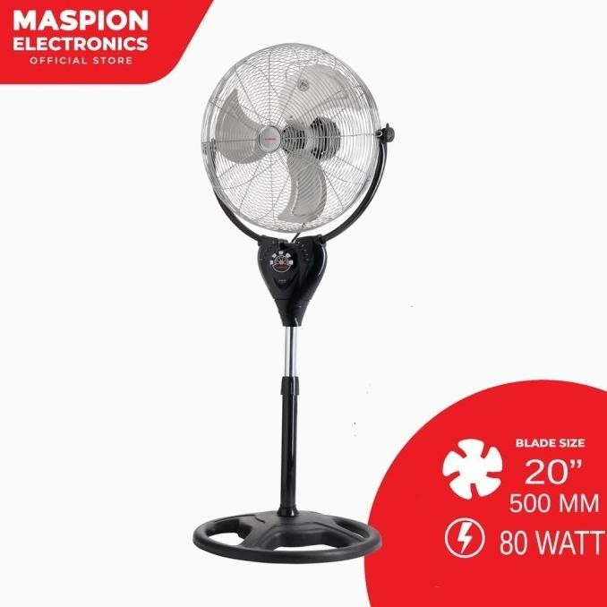 Maspion Power Fan PW-2001 RC (Remote) - Kipas Angin Berdiri 20 Inch PW - 2001 RC