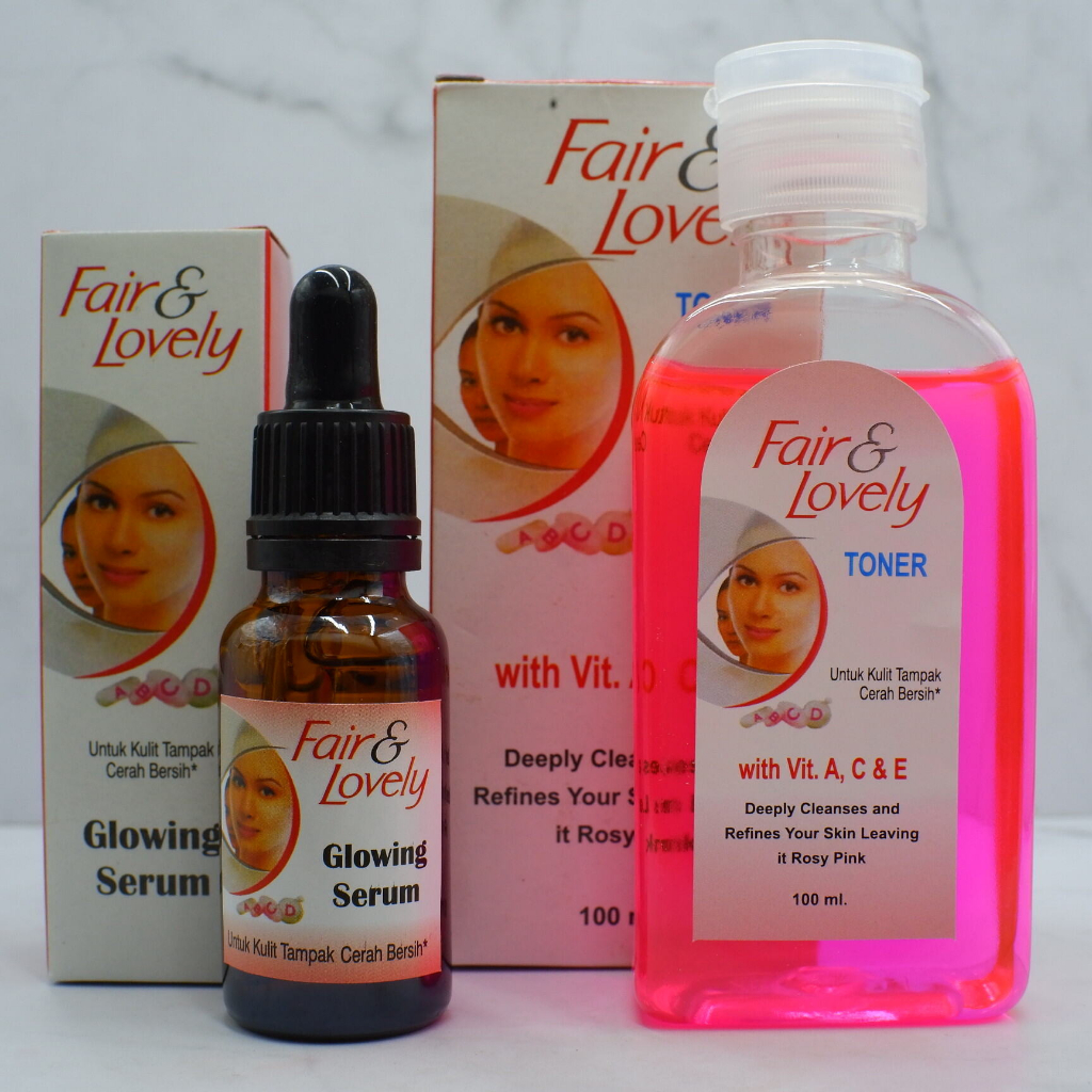 NC - Serum Glowing Fair &amp; Lovely Plus Toner Fair &amp; Lovely