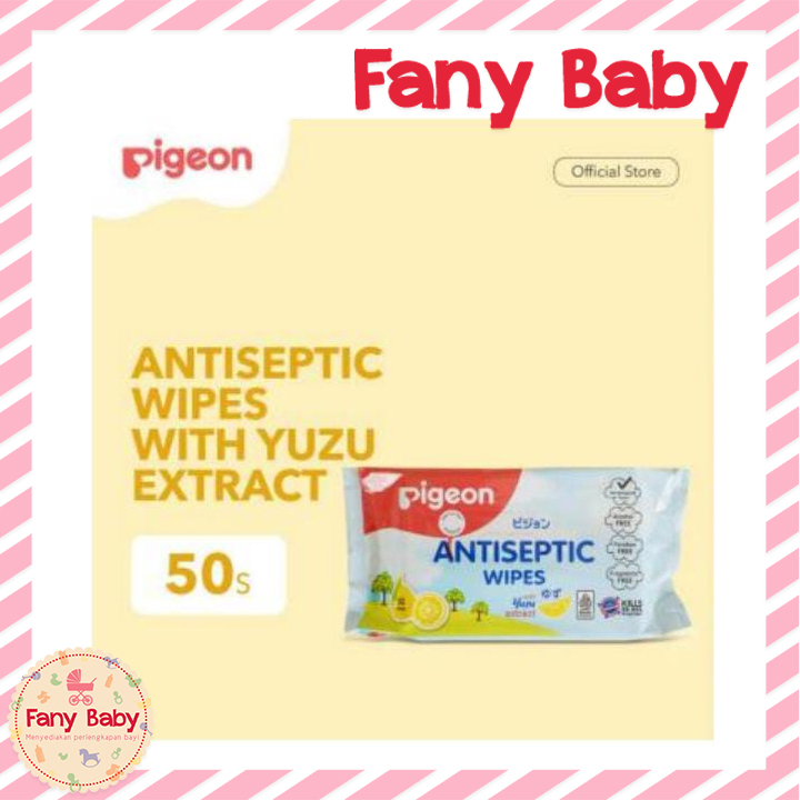 PIGEON BABY WIPES ANTISEPTIC YUZU 50'S