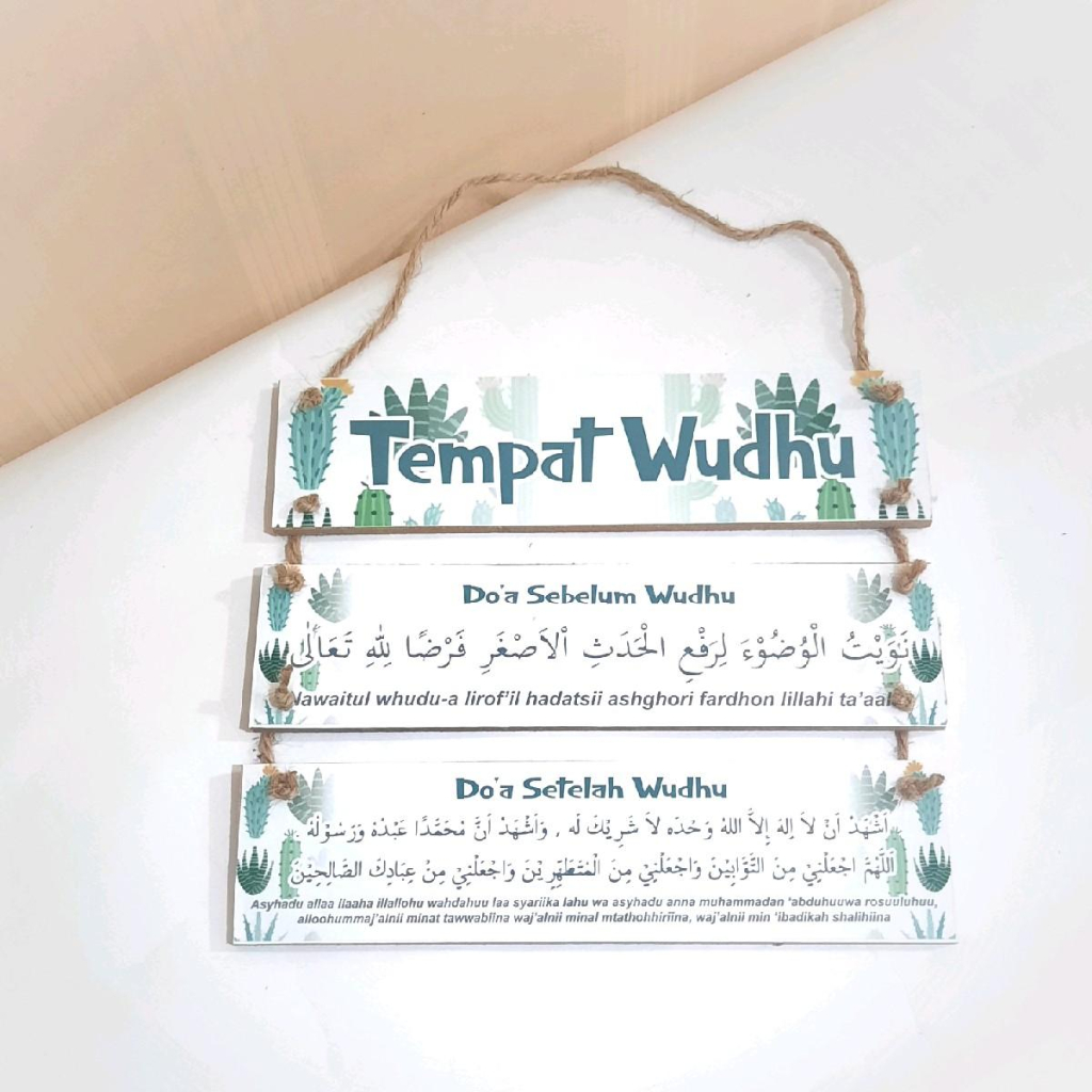 Gantungan Aesthetic DOA SEBLUM DAN SESUDAH WUDHU
