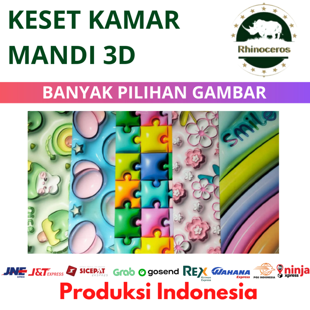 Keset Kamar Mandi Keset Kaki Karpet Kamar Mandi 3D Anti Slip Karet