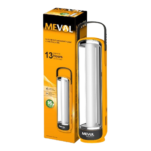 MEVAL 16 Bright Led Emergency Lamp + SENTER Cas Charge Baterai Isi Ulang