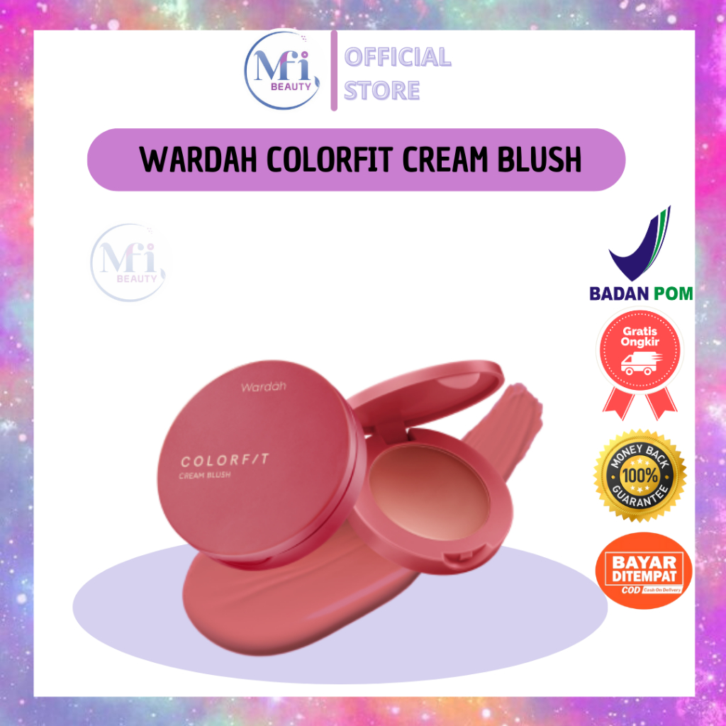 MFI - Wardah Colorfit Cream Blush | Netto 3 gr