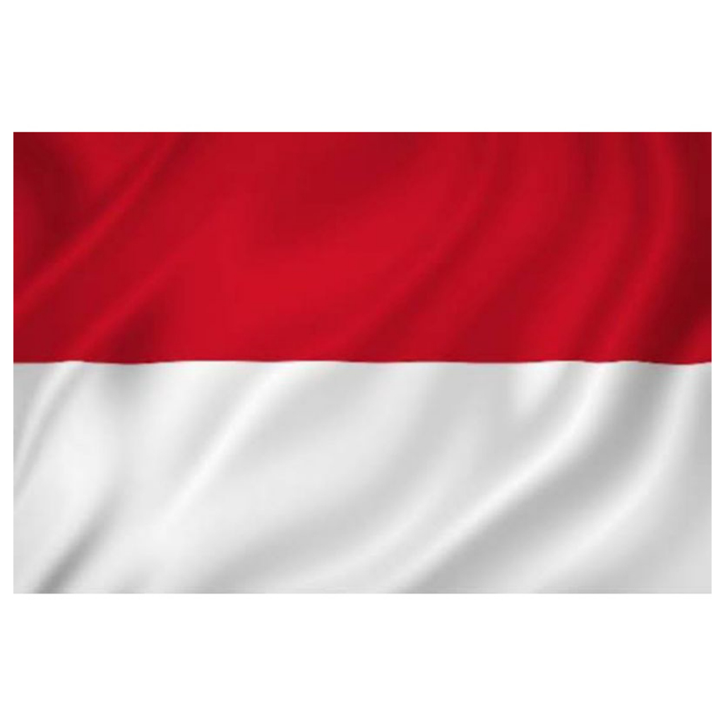 Bendera Merah Putih  Indonesia Kain Satin Peles Murah 40x60cm