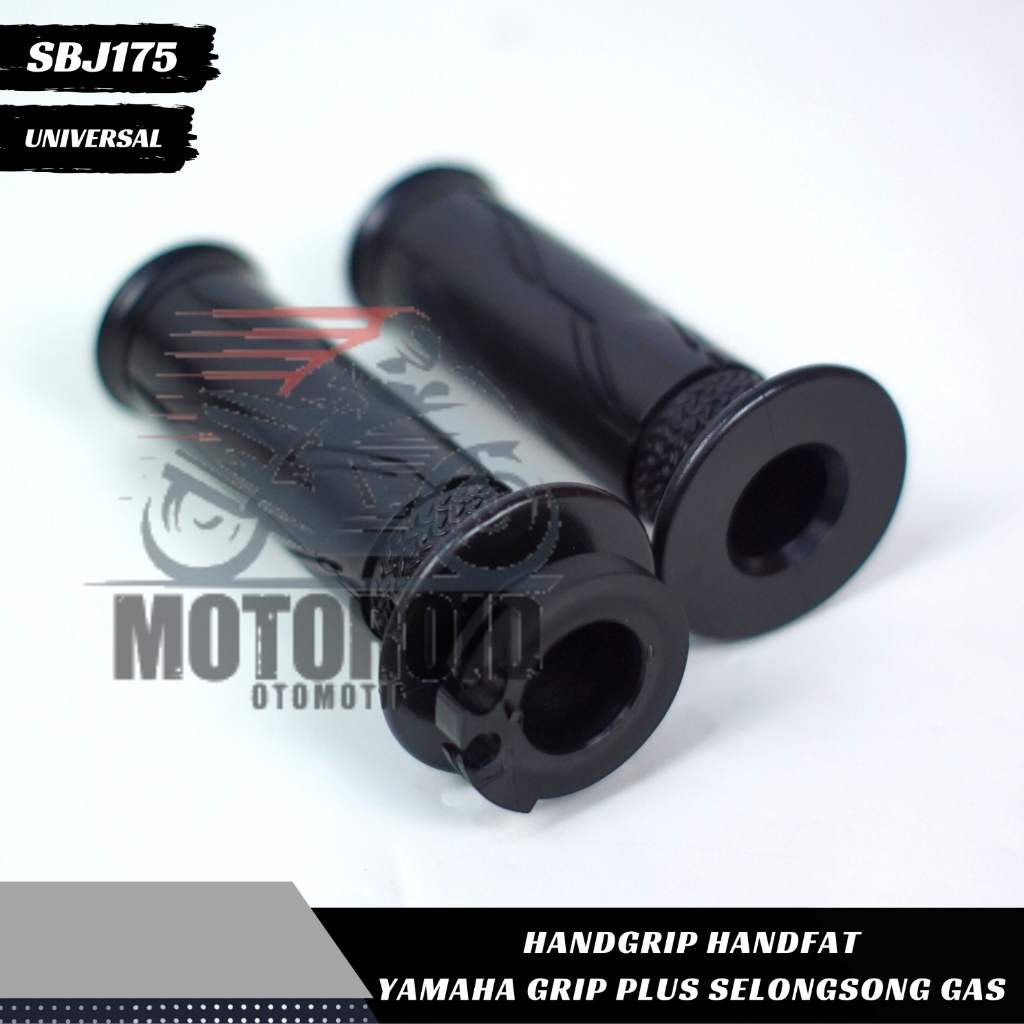 Handgrip Selongsong Pabrik Bawaan Grip Assy Set Black Yamaha Standart