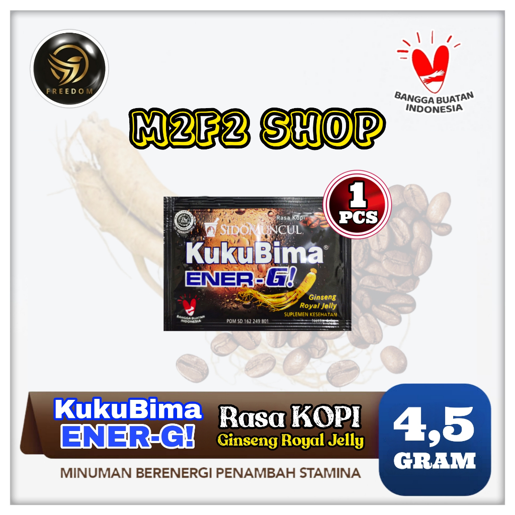 

Sido Muncul Kuku Bima Ener-G Energi Rasa Kopi Sachet - 4,5 gr (Kemasan Satuan)