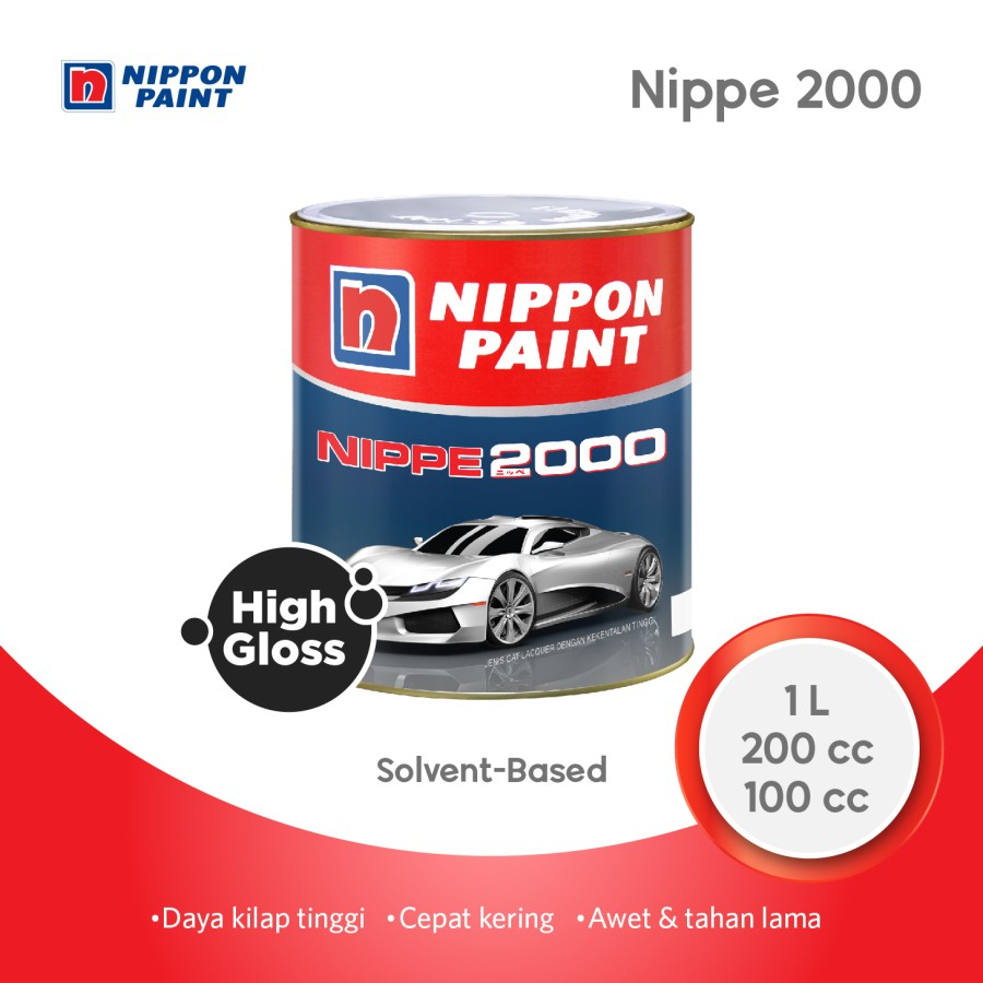 NIPPON PAINT NIPPE 2000 CAT DUCO MOBIL & MOTOR 1 LITER (BISA REQUEST CUSTOM WARNA TINTING)