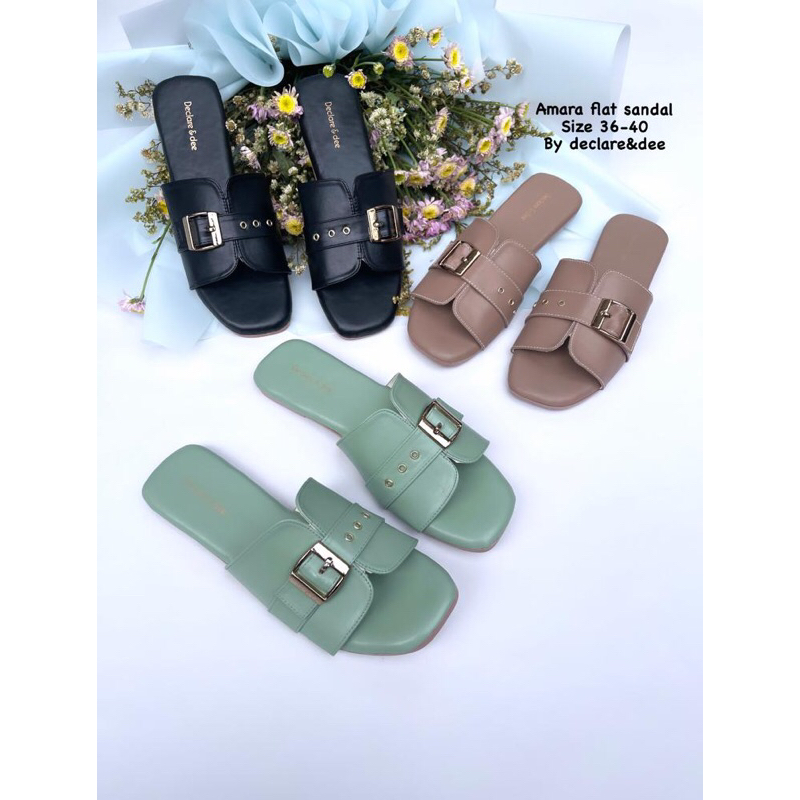 Declare&amp;dee sandal wanita flat Amira