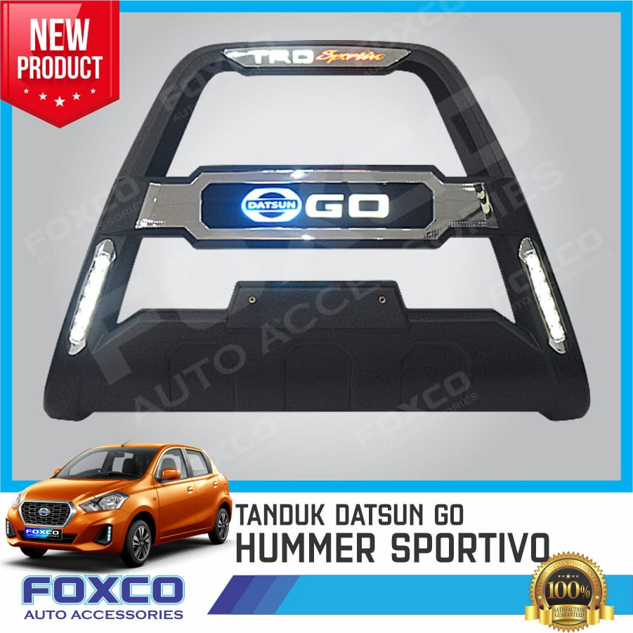 Tanduk Bumper Depan Mobil Datsun Go Model TRD SPORTIVO LED