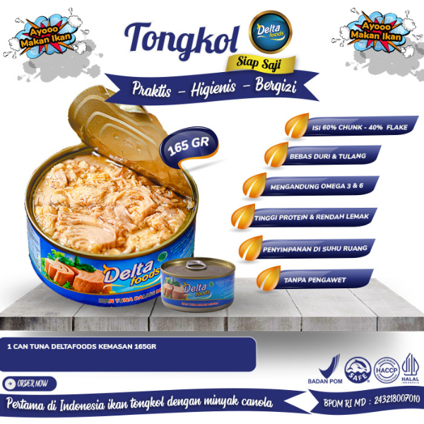 

Deltafoods - Ikan Tuna Dengan Minyak Kanola DeltaFoods 165gr