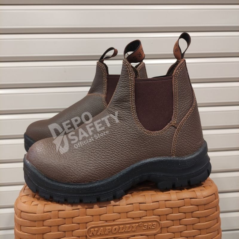 Sepatu Safety Krushers NEVADA Black Dan Brown - Safety Shoes Krushers Nevada Cokelat Dan Hitam