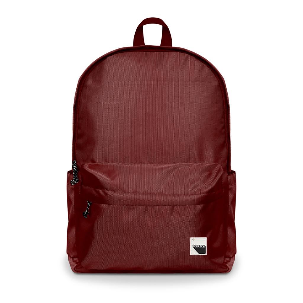 Scratchline Daily Backpack Maroon Tas Ransel Unisex