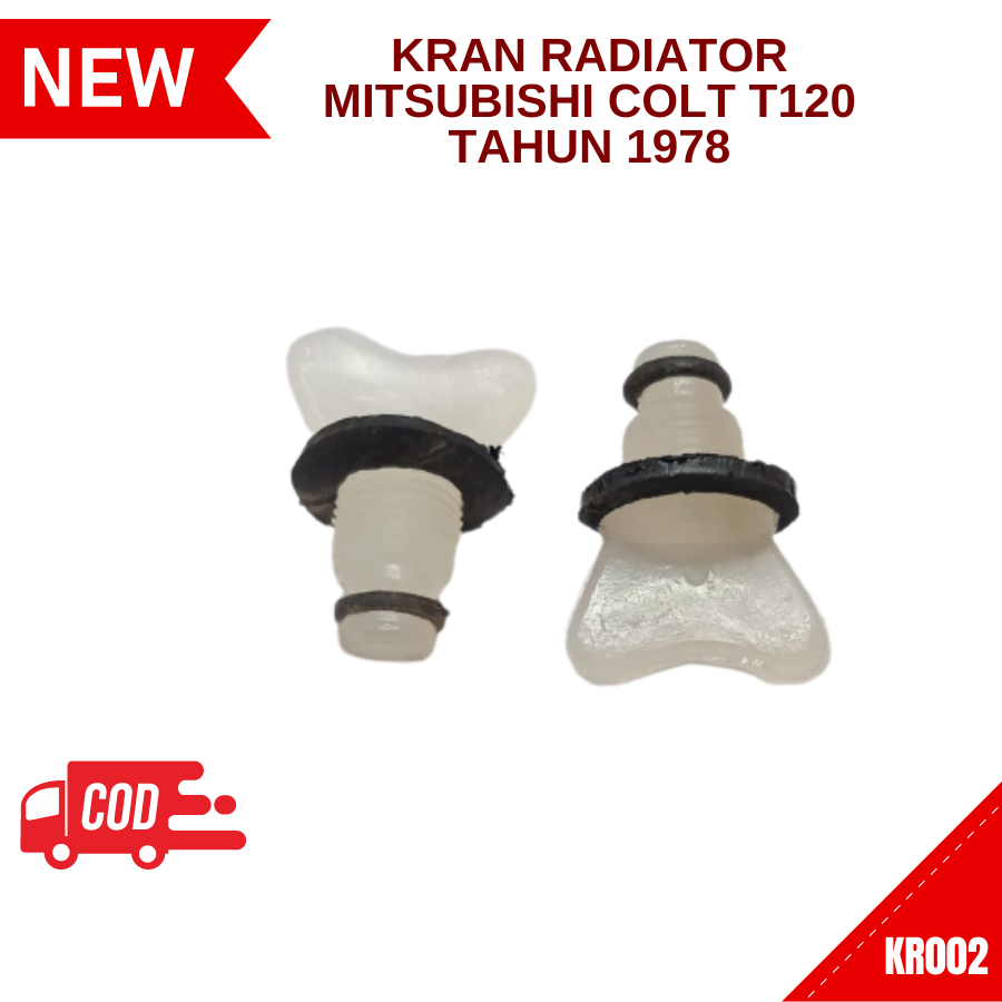 Tutup Kran Radiator Mobil Mitsubishi Colt T120 '78 1 pcs Plastik Tahun 1978 Kran Radiator Mitsubishi