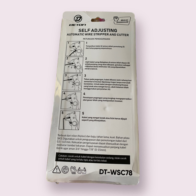 Tang Kupas Deton Kabel Wire Stripper Automatic Kupas Kulit Potong Kabel Cable Plier
