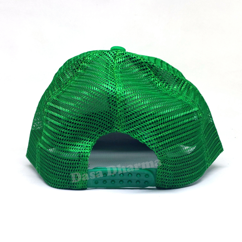 Topi Jaring Polos Hijau