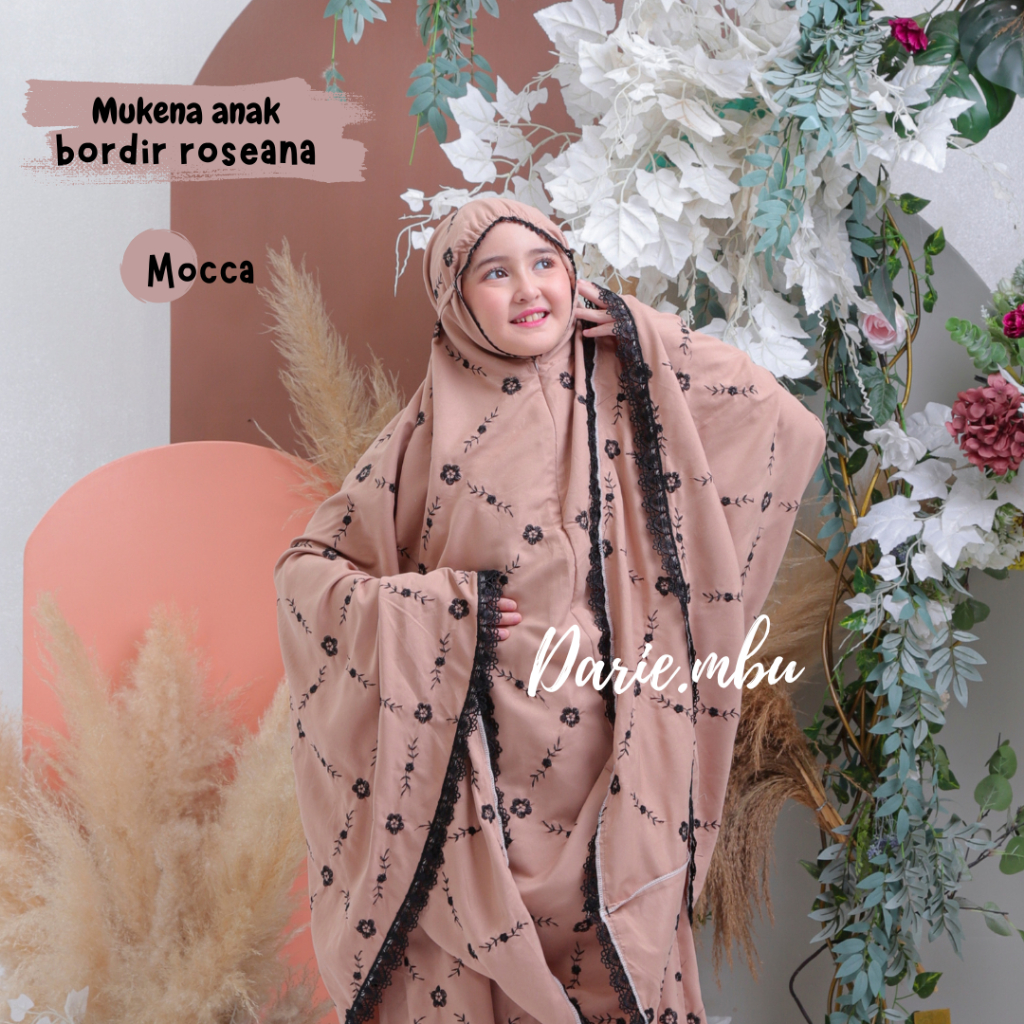 Mukena Remaja Dewasa Bordir Renda Mewah Hanum Series [ DARIE.MBU ]