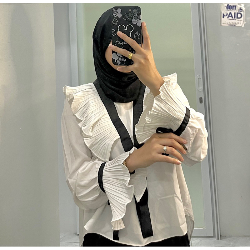 BlOUSE KOREAN || BLOUSE PUTIH || BLOUSE MEWAH || BLOUSE KONDANGAN