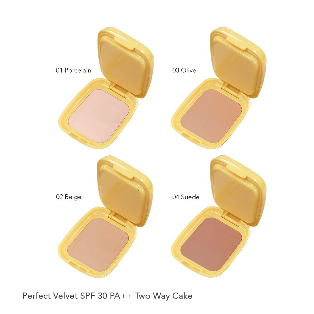 Madame Gie Perfect Velvet SPF 30PA++ Two Way Cake Bedak Padat