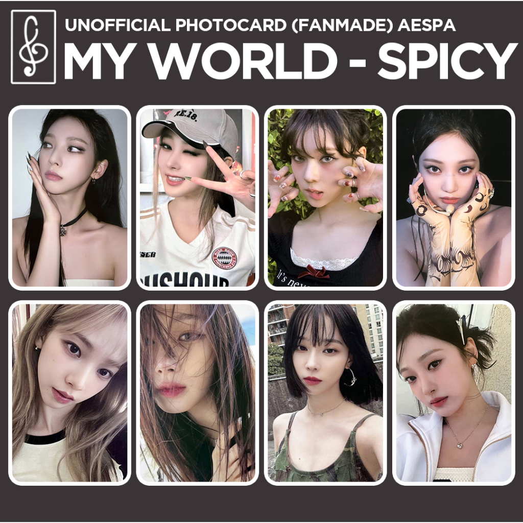 [REPLIKA AESPA] PHOTOCARD MY WORLD UNOFFICIAL