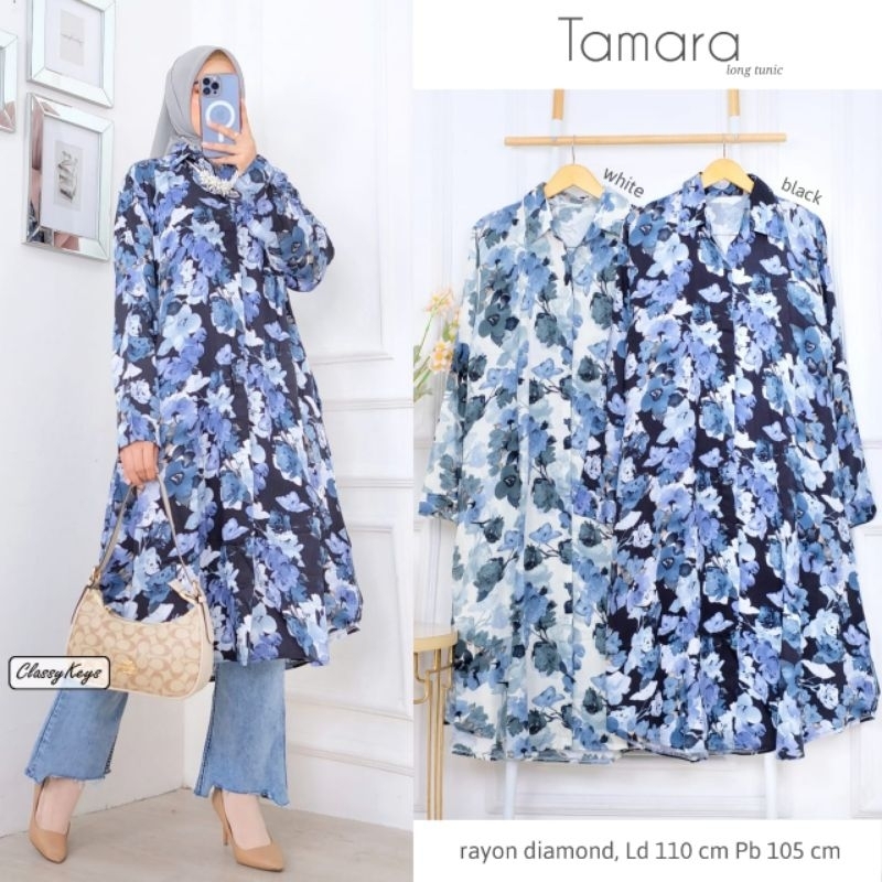 TAMATA TUNIK/ MIDI MOTIF BUNGA BY CLASSYKEY