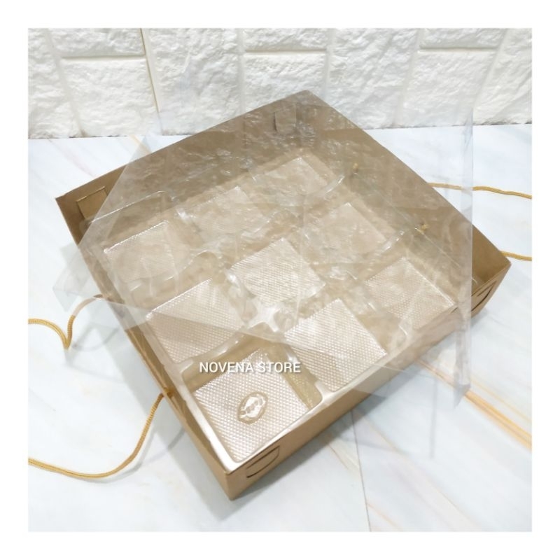 BOX KOTAK DUS KUE PUDING MINI PIA MOONCAKE MIKA SEKAT 9