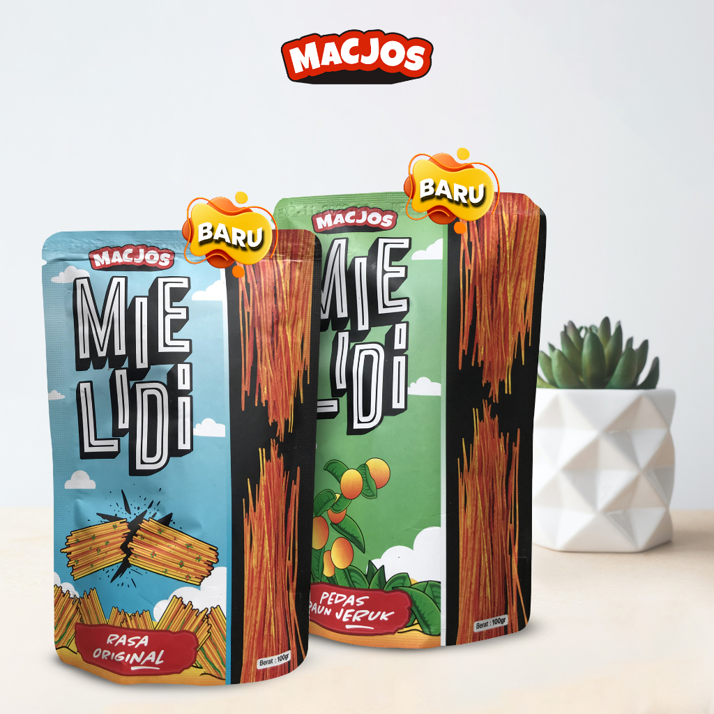 Snack Mie Lidi Aneka Rasa Kemasan Premium 100gr by Macaroni Jos - Mie Lidi - Mi Lidi