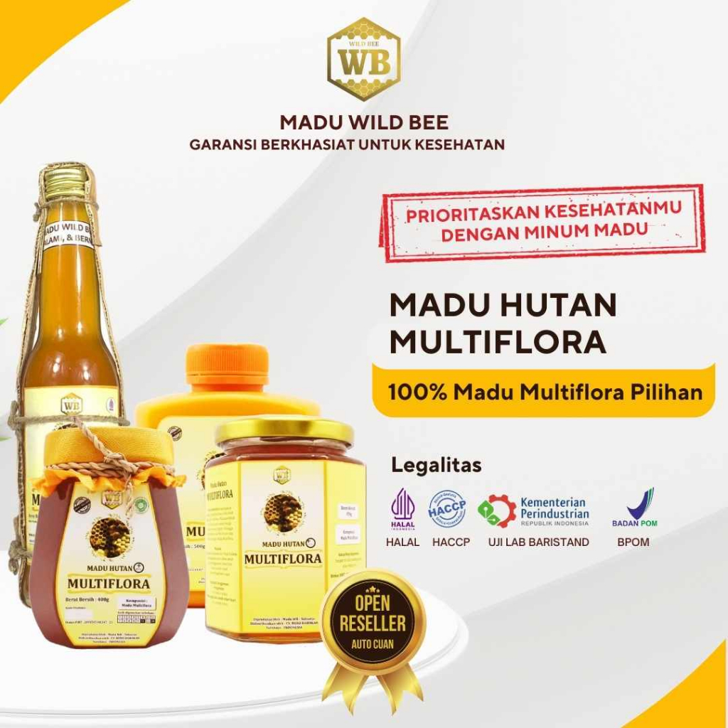 

Madu Multiflora / Lebah Apis Melifera - Wild Bee - Medium