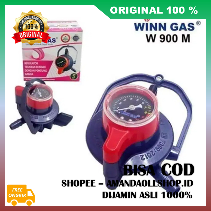 Regulator Pengunci Ganda Regulator Winn Gas Tekanan Rendah W900 M Pengunci Ganda 100% ASLI