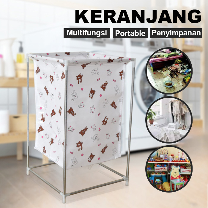 G4 LuxuryParty Keranjang Laundry JUMBO STRAIGHT laundry bag tempat baju kotor Model Rak Basket