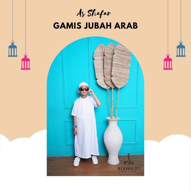 QOMIS JUBAH ARAB AS SHAFAR Premium Quality By Alkhalifi Moslem Wear