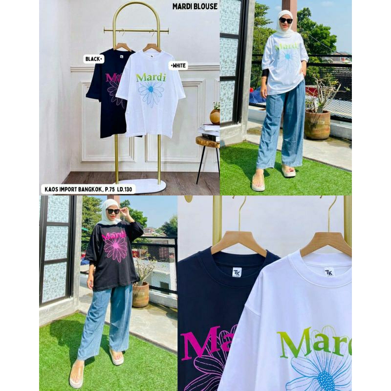 Atasan Kaos Mardi Blouse Import Bangkok