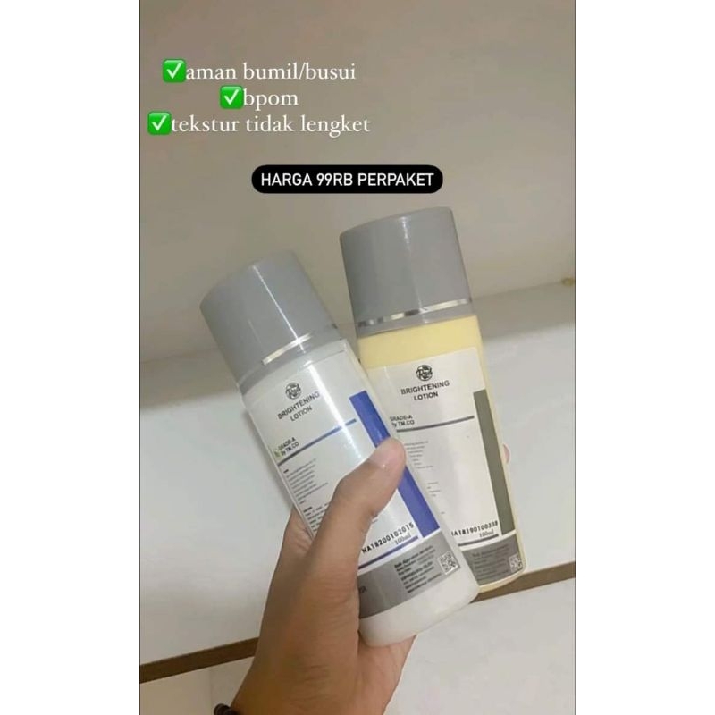 [ORI] PAKET WHITENING BOOSTER | Lotion GRADE A by TMCO | Booster injeksi HB BPOM