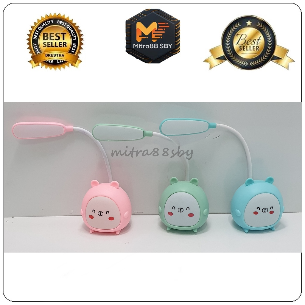 Mitra88sby Lampu Meja Belajar Baca Table Lamp Portable Karakter LED