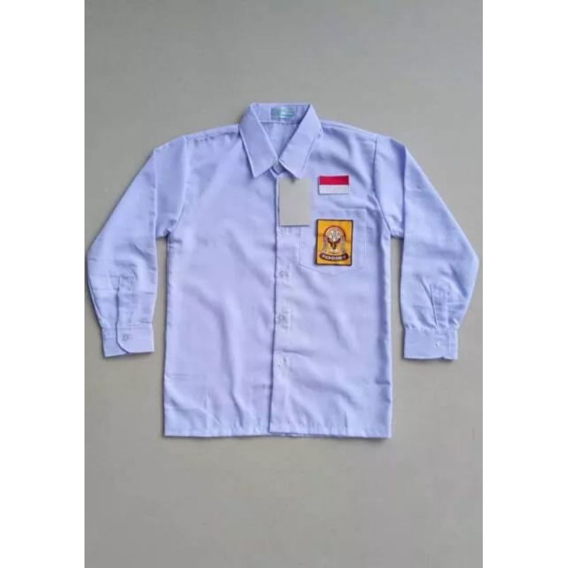 Seragam Sekolah SD SMP SMA Baju Seragam Sekolah Lengan Panjang Kemeja Polos