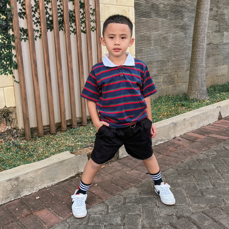 RACHIDKIDS / KAOS ANAK KEREN / WANKI  COLLAR THREECOLOR