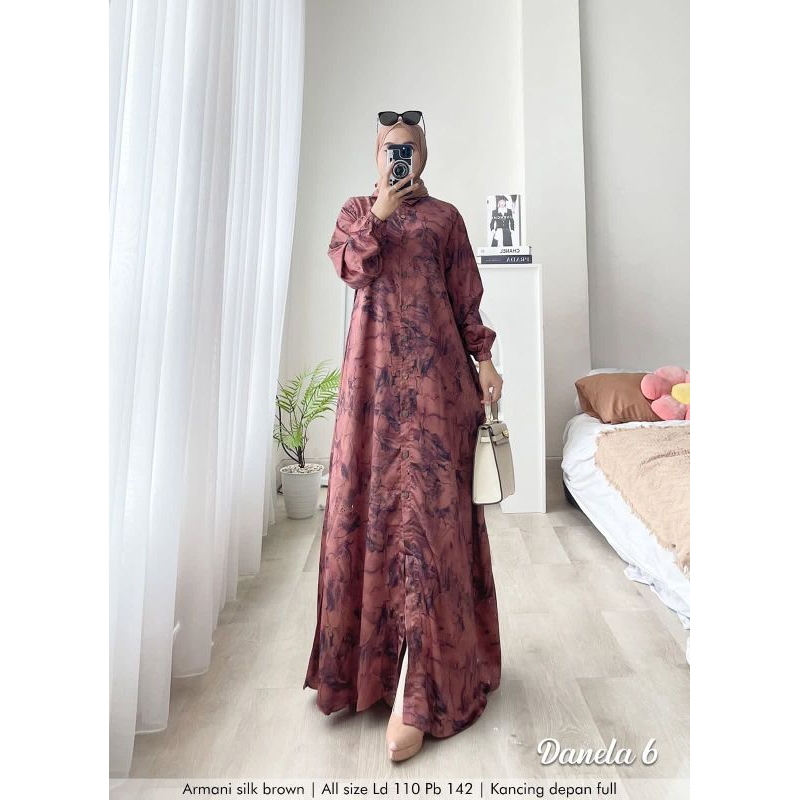 LONG DRESS BANGKOK GAMIS SUTRA SILK PREMIUM DRESS DANELAA 66 SH